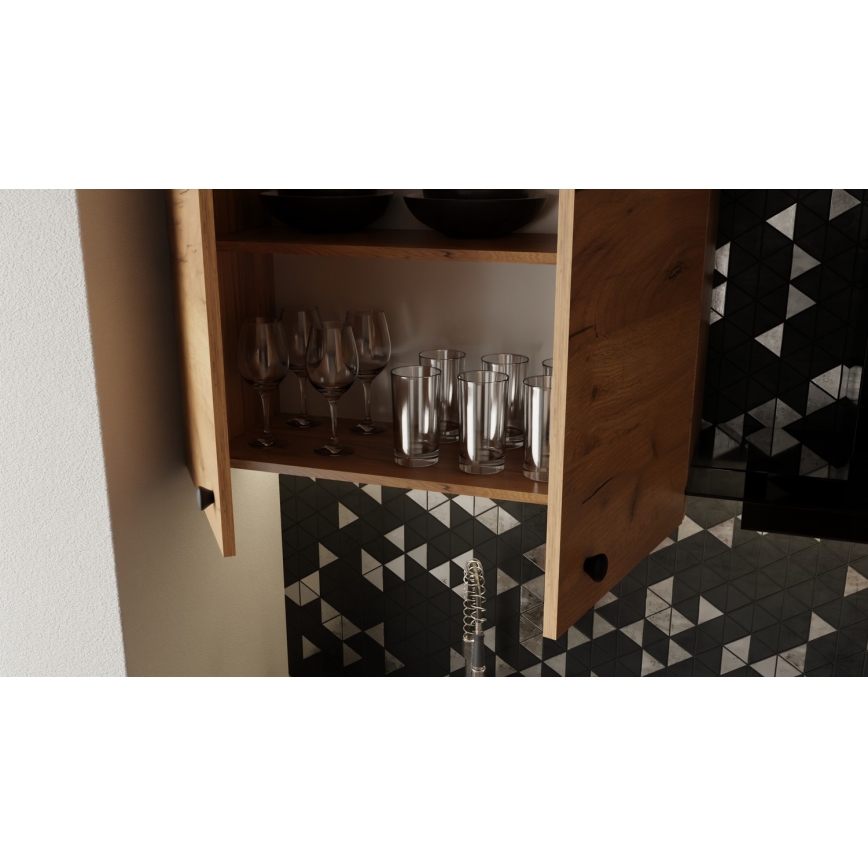 Küchenzeile CLAIRE 180 cm, Craft-Eiche