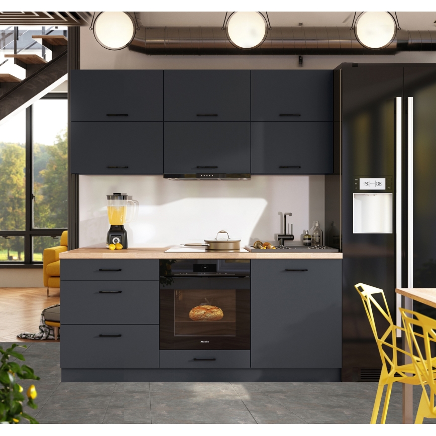 Küchenzeile ELISE 180 cm Graphit