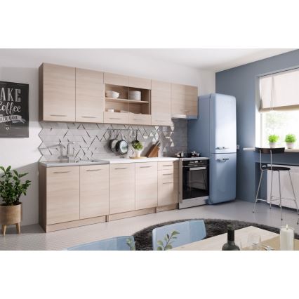 Küchenzeile MARISA 260 cm Sonoma-Eiche