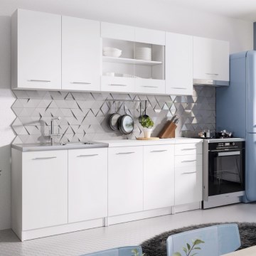 Küchenzeile MARISA 260 cm weiß