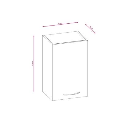 Küchenzeile VALERIA 240 cm braun/Sonoma-Eiche