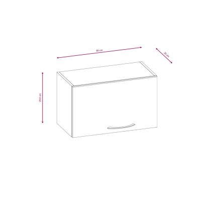 Küchenzeile VALERIA 240 cm Sonoma-Eiche/Braun