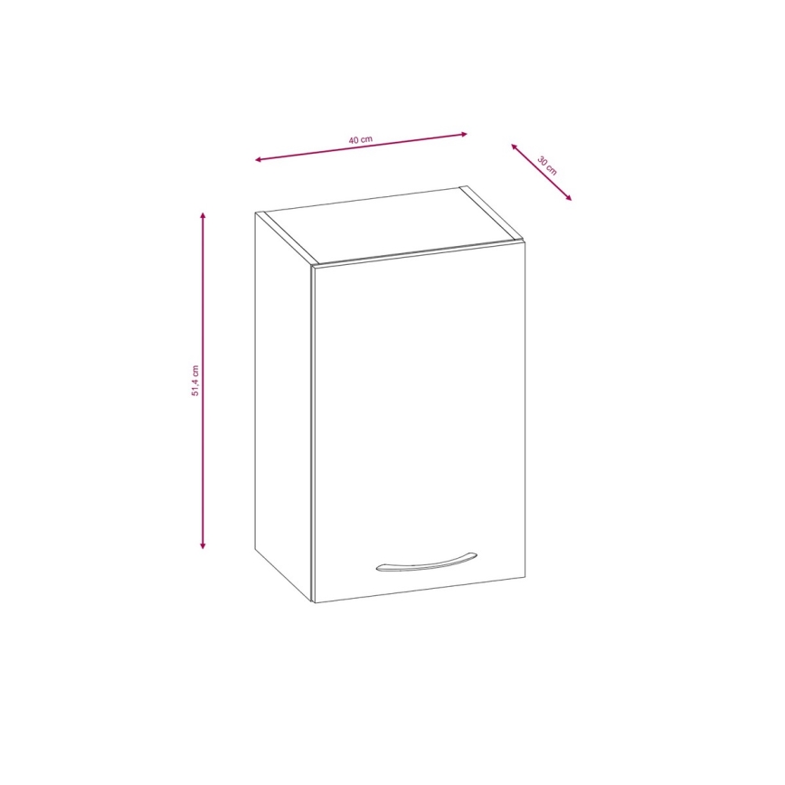 Küchenzeile VALERIA 240 cm Sonoma-Eiche/Braun