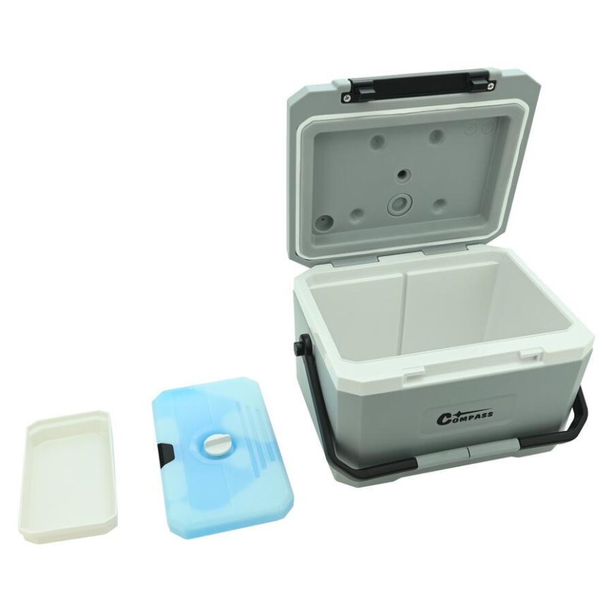 Kühlbox mit Kühlakku, 5 l, grau