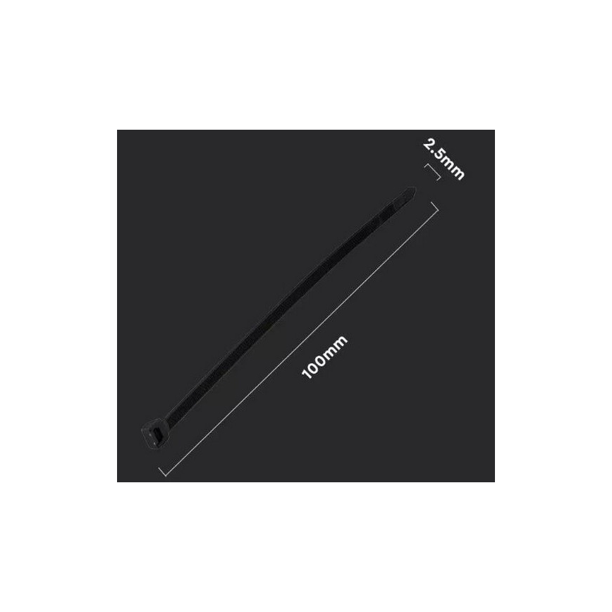 Kunststofffaltbänder 2,5x100mm 100Stk. schwarz