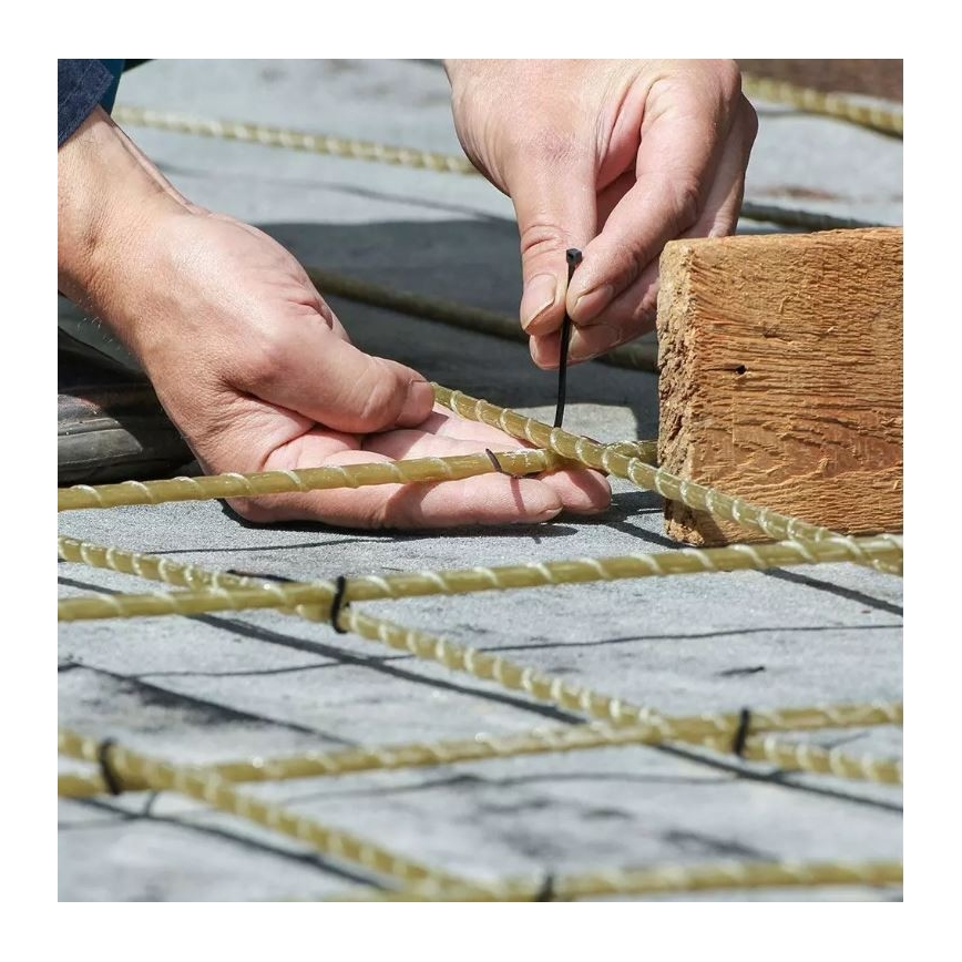 Kunststofffaltbänder 2,5x150mm 100Stk. schwarz