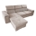 L-förmige, klappbare Universal-Ecksitzgruppe mit Stauraum SALVADA beige