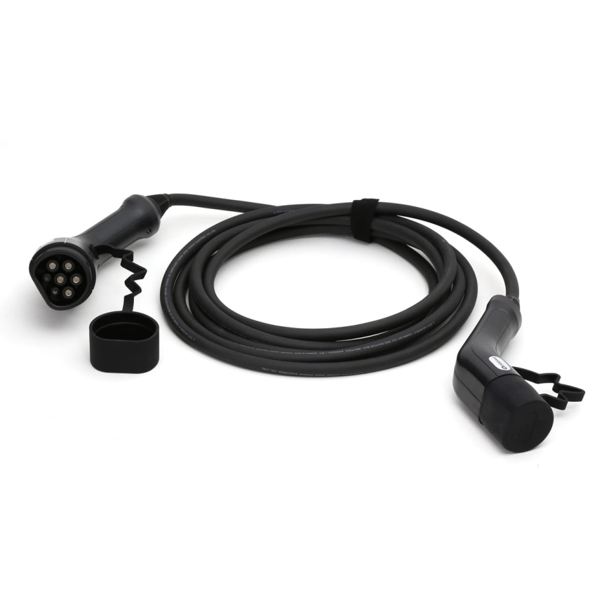 Ladekabel für Elektroautos Typ 2 5m 11kW 16A IP54 schwarz