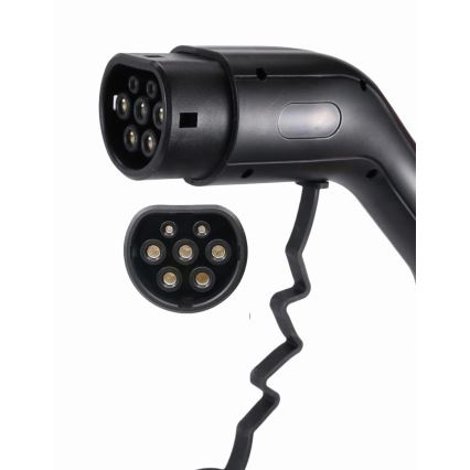 Reise-Ladestation für Elektrofahrzeuge EV/PHEV AC Typ 2 32A/400V 22kW IP55 7m + Adapter 230V 3,7kW + Tasche
