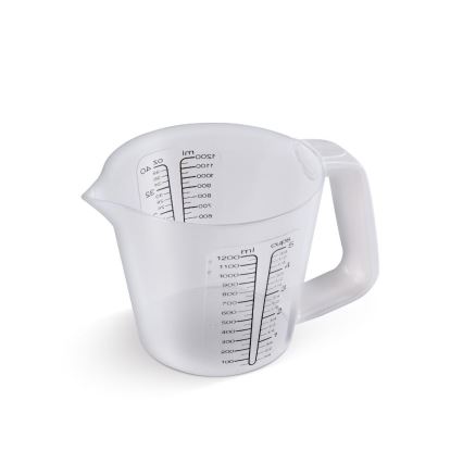 Lamart - Digitale Küchenwaage mit Messbecher, 2xAAA, weiß