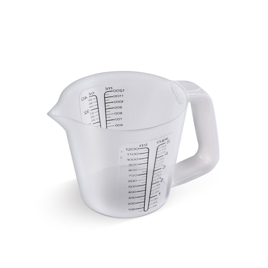 Lamart - Digitale Küchenwaage mit Messbecher, 2xAAA, weiß