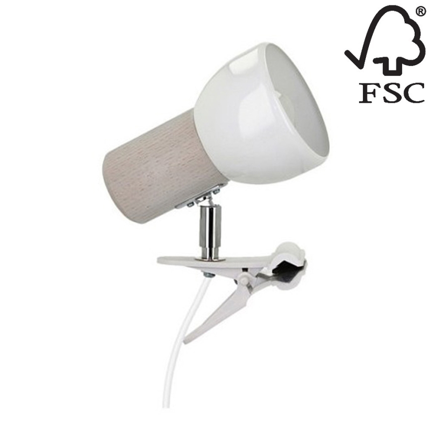 Lampe mit Clip SVENDA 1xE27/60W/230V – FSC-zertifiziert