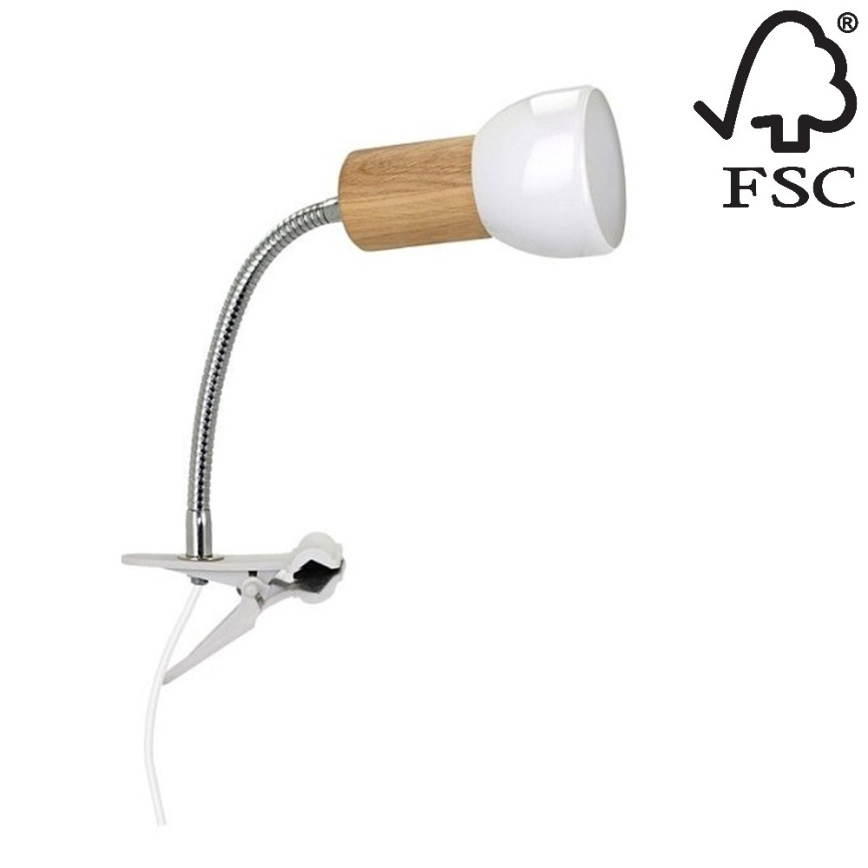 Lampe mit Clip SVENDA 1xE27/60W/230V – FSC-zertifiziert