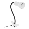 Lampe mit einem Clip LOLEK 1xE14/24W/230V weiß