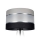 Lampenschirm CORAL für Stehlampen schwarz/grau/Chrom