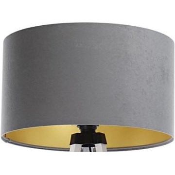 Lampenschirm für Stehleuchte STANDART E27 d 45 cm grau/golden