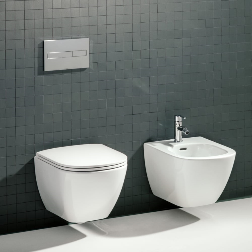 LAUFEN H8300810003021 - Wandhängendes Bidet LUA, Keramik/Weiß
