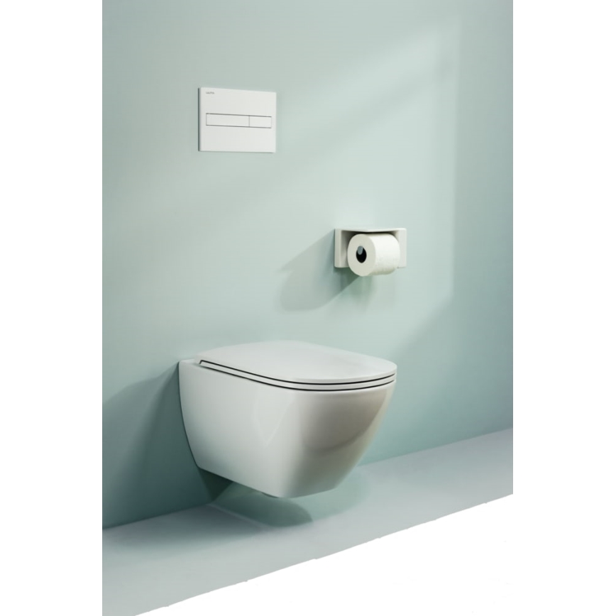 LAUFEN H8660800000001 - Wandhängendes WC LUA Keramik/weiß + WC-Sitz SoftClose LUA Duroplast/weiß