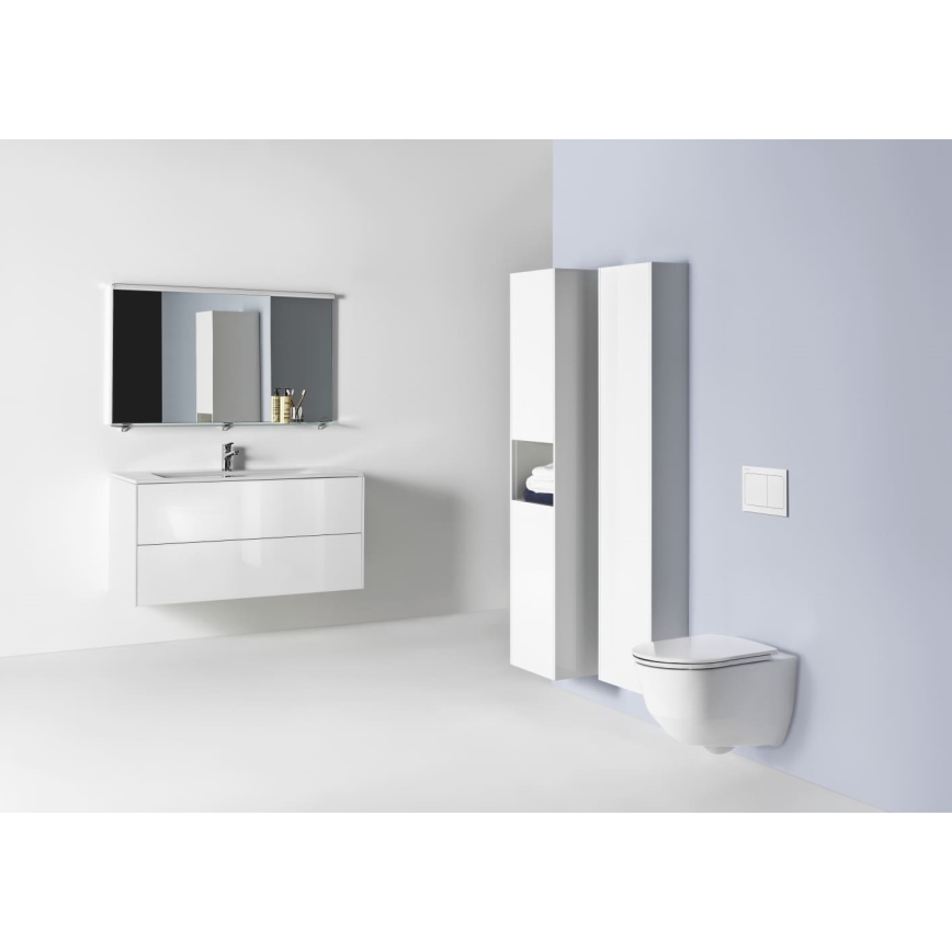 LAUFEN H8669530000001 - Wand-WC PRO Keramik/weiß + WC-Sitz SoftClose PRO aus Duroplast/weiß