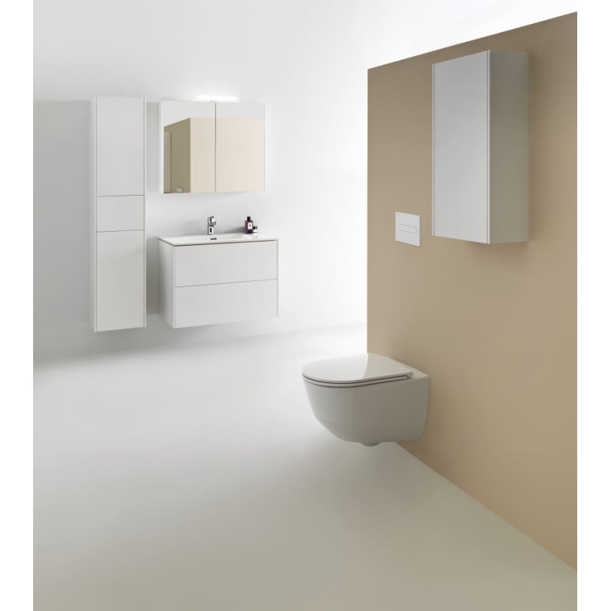 LAUFEN H8669530000001 - Wand-WC PRO Keramik/weiß + WC-Sitz SoftClose PRO aus Duroplast/weiß