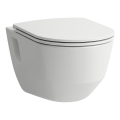 LAUFEN H8669540000001 - Wandhängendes WC PRO, Keramik/weiß + WC-Sitz SoftClose PRO, Duroplast/weiß