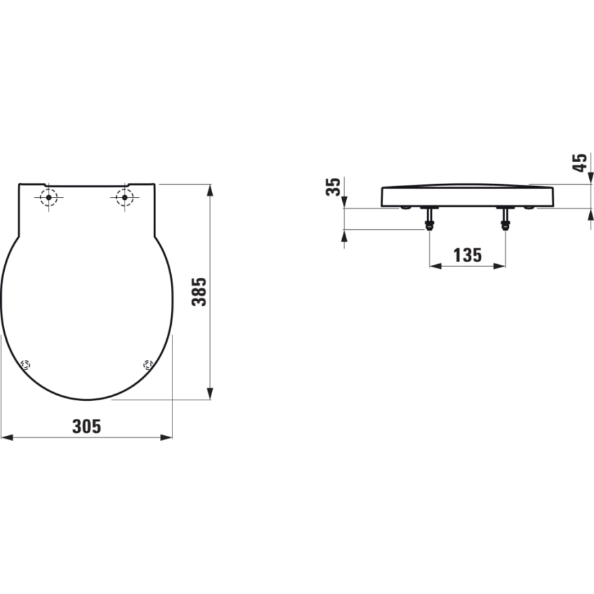 LAUFEN H8942827160001 - Urinal-Deckel SoftClose VAL Duroplast/matt schwarz