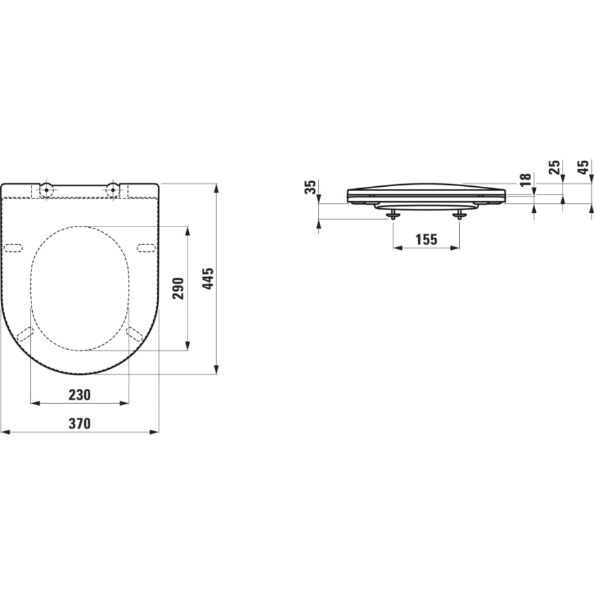 LAUFEN H8989650000001 - WC-Sitz PRO Duroplast/weiß