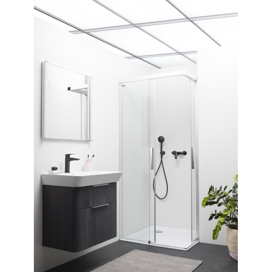 LAUFEN HF500702428000 - Waschtischarmatur LAURIN 16,2 cm matt Titan Schwarz