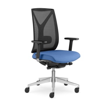 LD Seating - Bürostuhl LEAF schwarz/blau