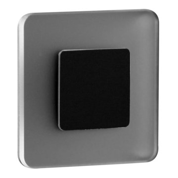 LDST SW-01-SC-BZ8 - LED Treppenleuchte SWIFT 8xLED/1,2W/230V schwarz matt 6500K