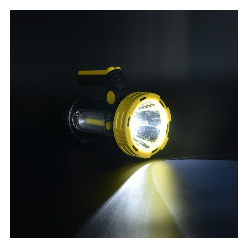 LED Wiederaufladbare Taschenlampe LED/5W/4000mAh + LED/3W