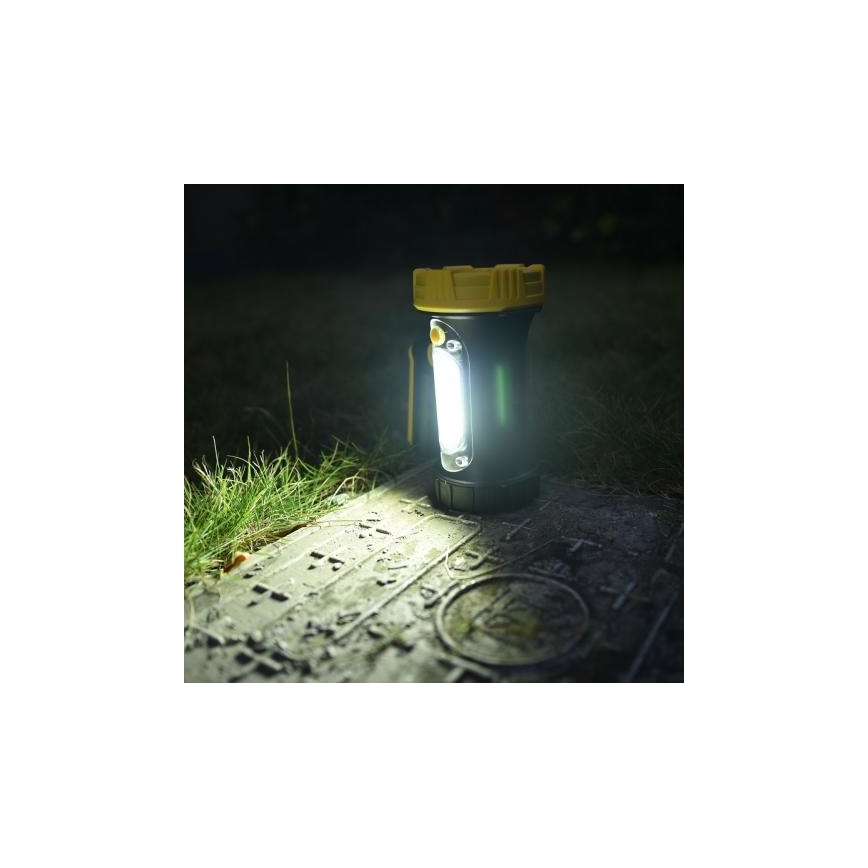 LED Wiederaufladbare Taschenlampe LED/5W/4000mAh + LED/3W