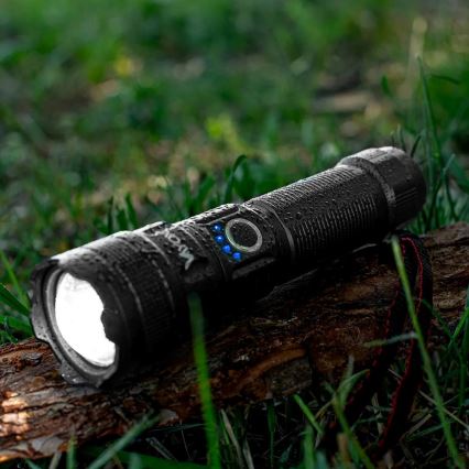 LED dimmbare wiederaufladbare Taschenlampe mit Powerbank-Funktion LED/10W/5V IPX4 600 lm 2000 mAh