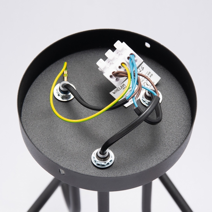 LED-Anbau-Deckenleuchte OXFORD 3xE27/15W/230V schwarz