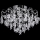 LED-Anbaukronleuchter 4xE27/60W/230V + 4xLED/3W d 40 cm glänzendes Chrom
