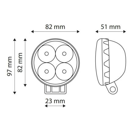 LED Arbeitsleuchte EPISTAR LED/12W/10-30V IP67 6000K