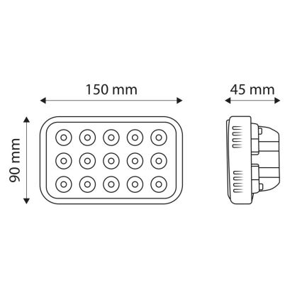 LED Arbeitsleuchte EPISTAR LED/45W/10-30V IP67 6000K