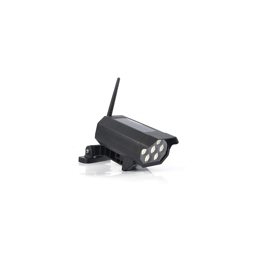 LED-Attrappe einer Sicherheitskamera mit Sensor und Solarpanel LED/5W/5,5V 800 mAh IP65 + Fernbedienung