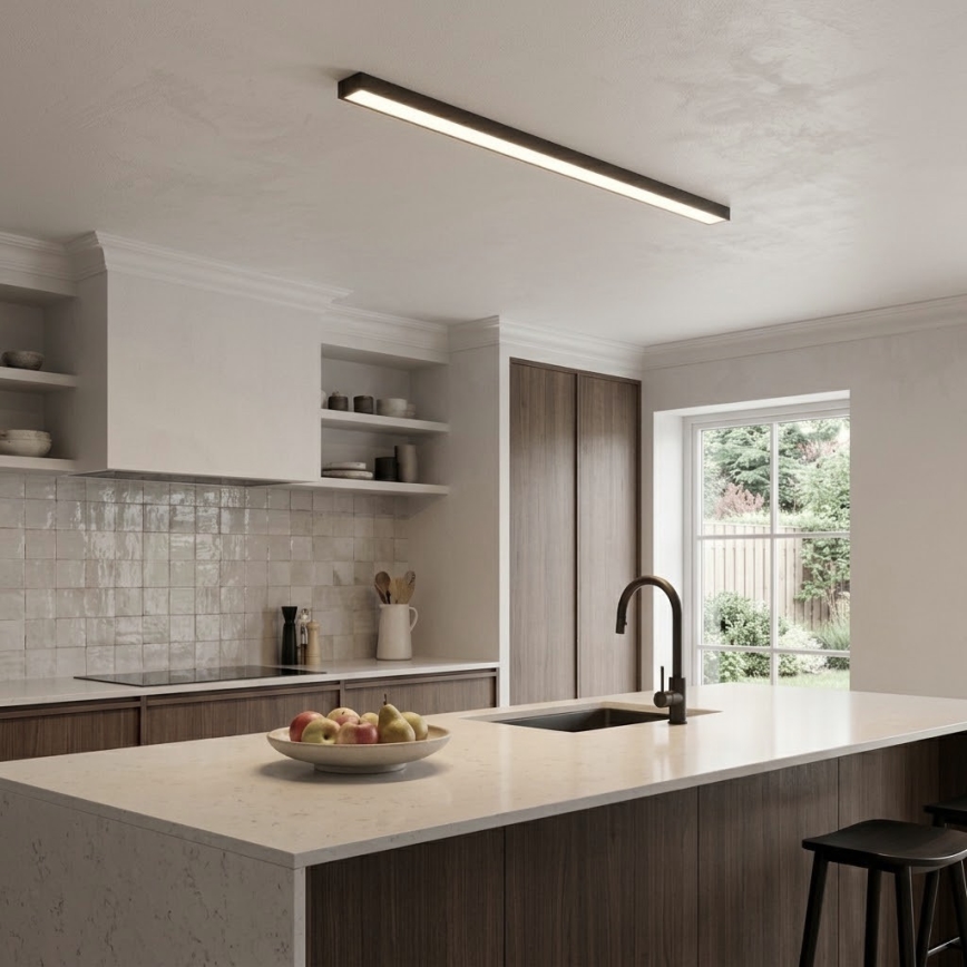 LED Aufbau-/Pendelleuchte mit Kabelabhängung LED/44W/230V 4000K 120 cm schwarz