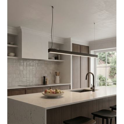 LED Aufbau-/Pendelleuchte mit Kabelabhängung LED/44W/230V 4000K 120 cm schwarz