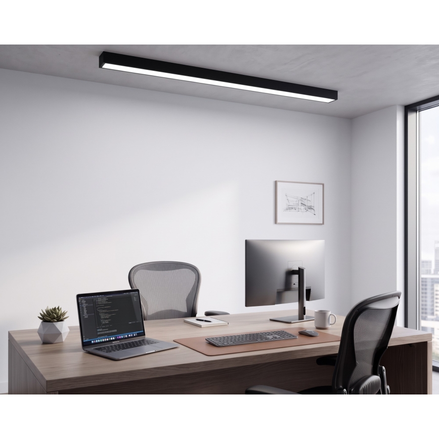 LED Aufbau-/Pendelleuchte mit Kabelaufhängung LED/44W/230V 6000K 120 cm schwarz