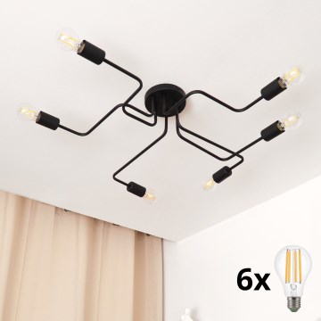 LED-Aufbauleuchte TUBE 6xE27/15W/230V