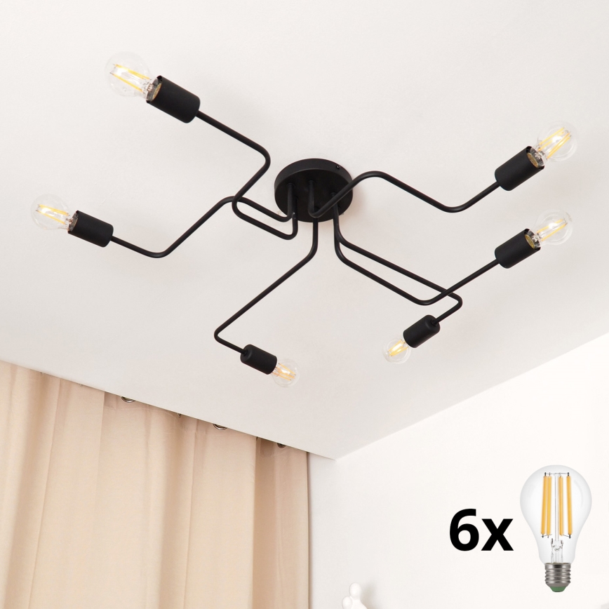 LED-Aufbauleuchte TUBE 6xE27/15W/230V