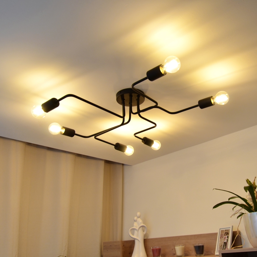 LED-Aufbauleuchte TUBE 6xE27/15W/230V