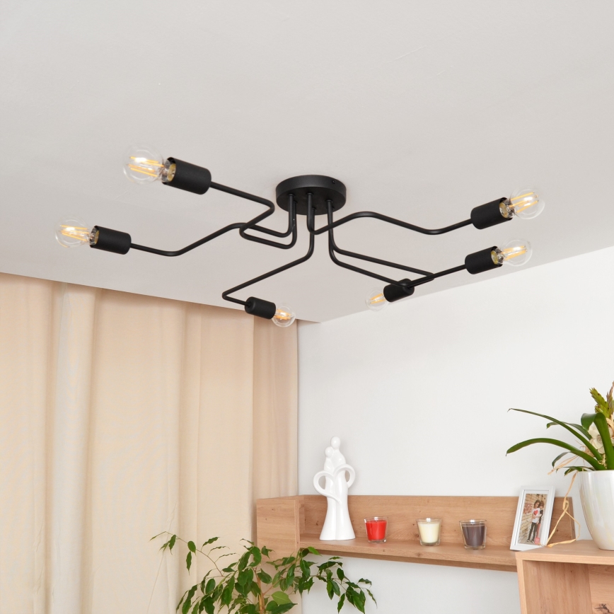 LED-Aufbauleuchte TUBE 6xE27/15W/230V