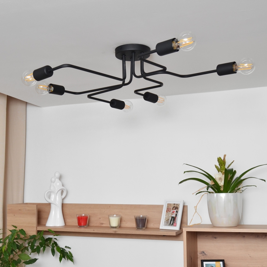 LED-Aufbauleuchte TUBE 6xE27/15W/230V