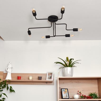 LED-Aufbauleuchte TUBE 6xE27/15W/230V