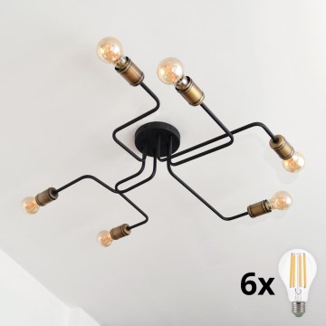 LED-Aufbauleuchte TUBE 6xE27/15W/230V