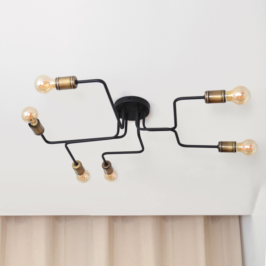 LED-Aufbauleuchte TUBE 6xE27/15W/230V