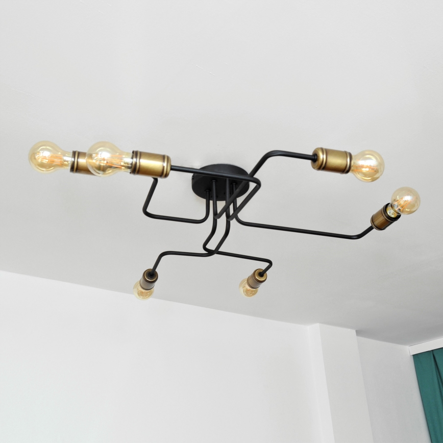 LED-Aufbauleuchte TUBE 6xE27/15W/230V